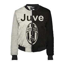Бомбер женский Juventus6, цвет: 3D-черный