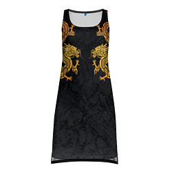 Туника женская GOLD CHINA DRAGONS, цвет: 3D-принт