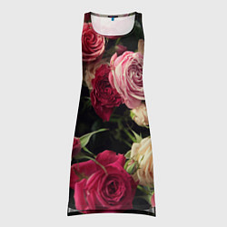 Туника женская Нежные кустовые розы, цвет: 3D-принт