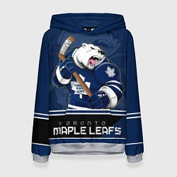 Толстовка-худи женская Toronto Maple Leafs, цвет: 3D-меланж