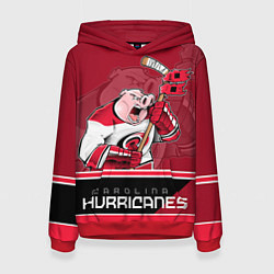 Толстовка-худи женская Carolina Hurricanes, цвет: 3D-красный