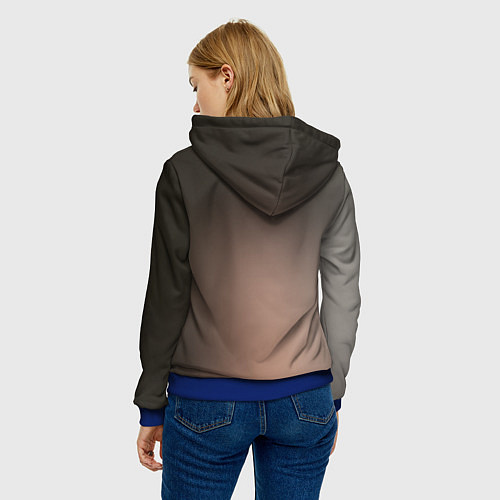 Женская толстовка Ian Somerhalder / 3D-Синий – фото 4