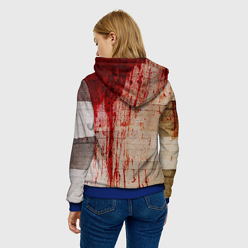 Женская толстовка Бинты 1 / 3D-Синий – фото 4