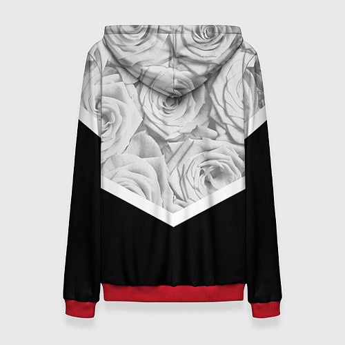 Женская толстовка Розы / 3D-Красный – фото 2