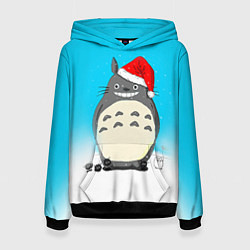 Женская толстовка Тоторо под снегом