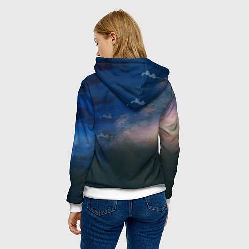 Женская толстовка Мастера меча онлайн / 3D-Белый – фото 4