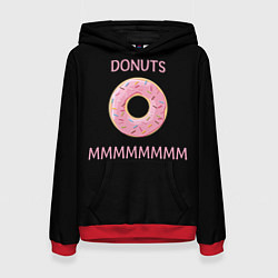 Толстовка-худи женская Donuts, цвет: 3D-красный