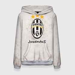 Толстовка-худи женская Juventus3, цвет: 3D-меланж