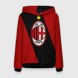 Толстовка-худи женская Milan FC: Red Collection, цвет: 3D-черный