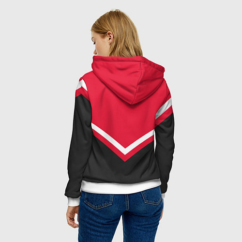 Женская толстовка NHL: Carolina Hurricanes / 3D-Белый – фото 4