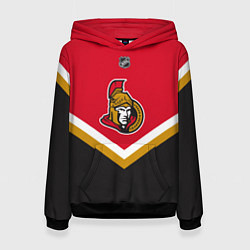 Толстовка-худи женская NHL: Ottawa Senators, цвет: 3D-черный