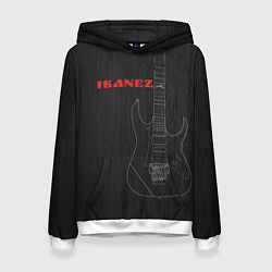 Толстовка-худи женская Ibanez, цвет: 3D-белый