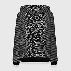 Толстовка-худи женская Joy Division: Unknown Pleasures, цвет: 3D-черный