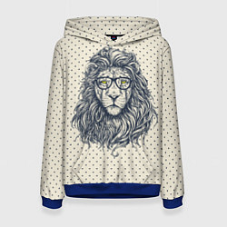 Толстовка-худи женская SWAG Lion, цвет: 3D-синий