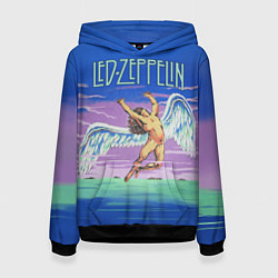 Толстовка-худи женская Led Zeppelin: Angel, цвет: 3D-черный