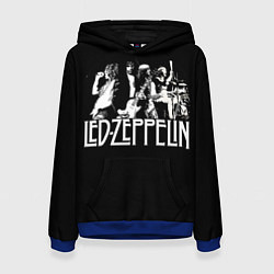 Толстовка-худи женская Led Zeppelin: Mono, цвет: 3D-синий