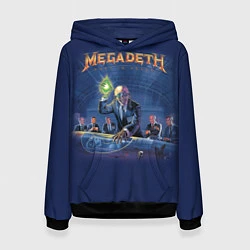 Толстовка-худи женская Megadeth: Rust In Peace, цвет: 3D-черный