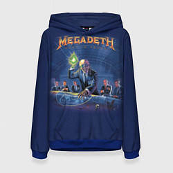 Толстовка-худи женская Megadeth: Rust In Peace, цвет: 3D-синий