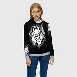 Толстовка-худи женская Gamers 2: Black collection, цвет: 3D-меланж — фото 2