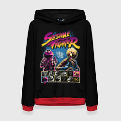 Толстовка-худи женская Sesame Fighter, цвет: 3D-красный