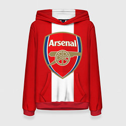 Толстовка-худи женская Arsenal FC: Red line, цвет: 3D-красный