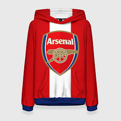 Толстовка-худи женская Arsenal FC: Red line, цвет: 3D-синий