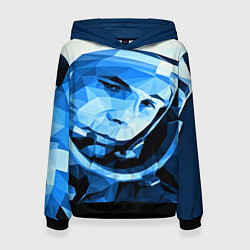 Толстовка-худи женская Gagarin Art цвета 3D-черный — фото 1
