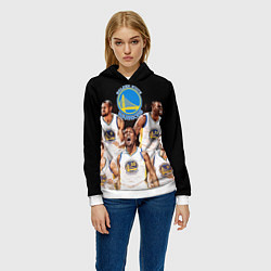 Толстовка-худи женская Golden State Warriors 5, цвет: 3D-белый — фото 2