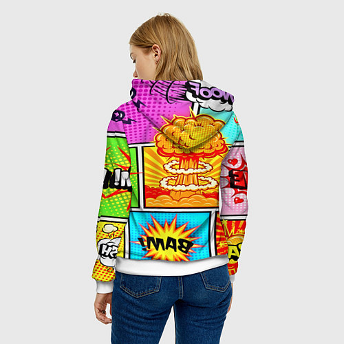 Женская толстовка Pop Art / 3D-Белый – фото 4