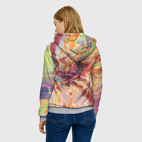 Женская толстовка Моя геройская академия / 3D-Меланж – фото 4