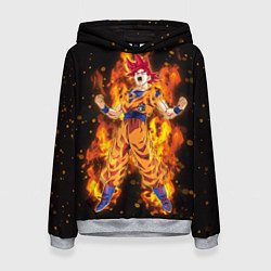 Женская толстовка Fire Goku