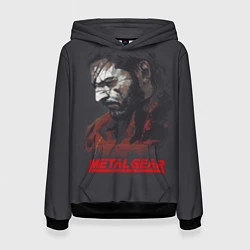 Толстовка-худи женская Metal Gear Solid, цвет: 3D-черный