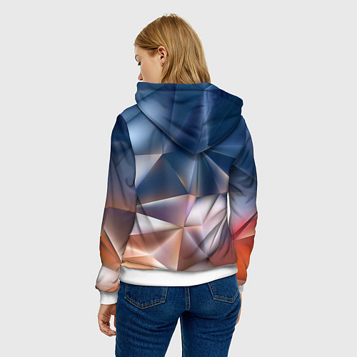 Женская толстовка Abstract / 3D-Белый – фото 4