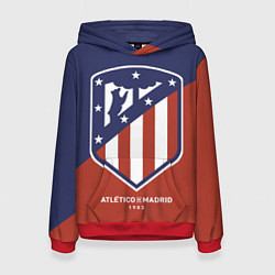 Толстовка-худи женская Atletico Madrid FC 1903, цвет: 3D-красный