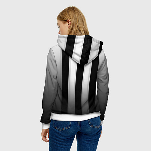 Женская толстовка Juventus FC: New logo / 3D-Белый – фото 4