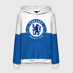 Толстовка-худи женская Chelsea FC: Duo Color, цвет: 3D-белый