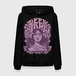 Толстовка-худи женская Deep Purple, цвет: 3D-черный