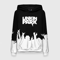 Толстовка-худи женская Linkin Park: Black Rock, цвет: 3D-белый