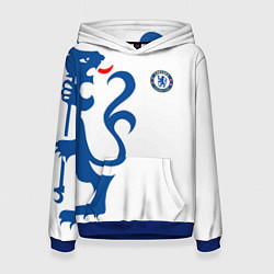 Толстовка-худи женская FC Chelsea: White Lion, цвет: 3D-синий