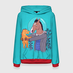 Толстовка-худи женская BoJack, цвет: 3D-красный