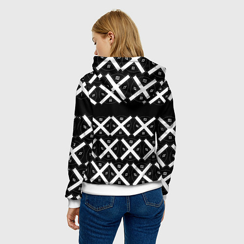 Женская толстовка Thirty Seconds to Mars / 3D-Белый – фото 4