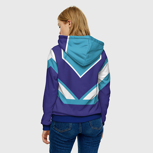 Женская толстовка Очень сладкая Даша / 3D-Синий – фото 4