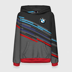 Толстовка-худи женская BMW BRAND COLOR, цвет: 3D-красный