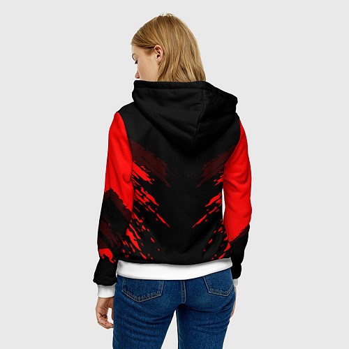 Женская толстовка Mitsubishi: Red Anger / 3D-Белый – фото 4