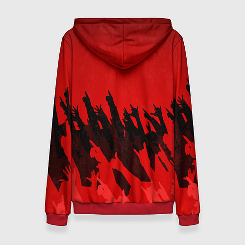 Женская толстовка Агата Кристи: Высший рок / 3D-Красный – фото 2