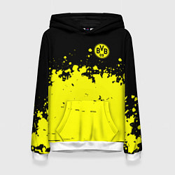 Толстовка-худи женская FC Borussia Sport, цвет: 3D-белый