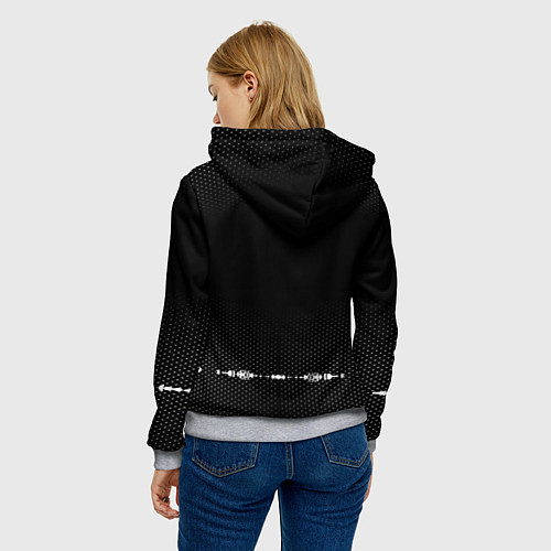 Женская толстовка Opel: Black Abstract / 3D-Меланж – фото 4