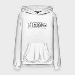 Женская толстовка Sarcasm хим элемент надпись