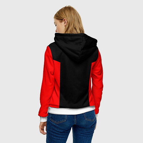 Женская толстовка Russia: Sport Line / 3D-Белый – фото 4