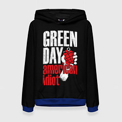 Толстовка-худи женская Green Day: American Idiot, цвет: 3D-синий